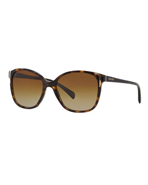 prada square gradient arrow-edge sunglasses black|Prada 57mm Gradient Square Sunglasses .